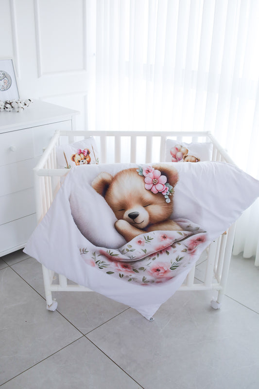 סט מצעים מבד סאטן דוב