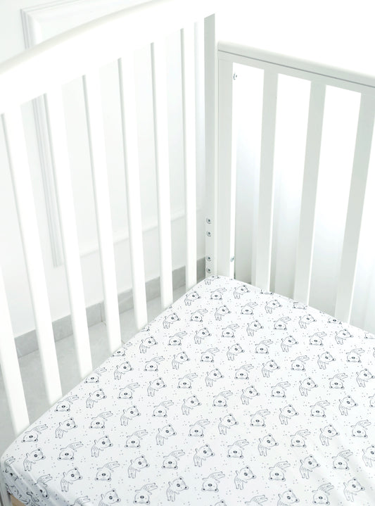 סדין “דובים שחור-לבן”