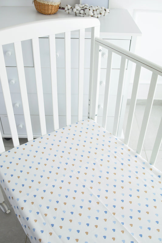 סדין ״לב כחול-חום״