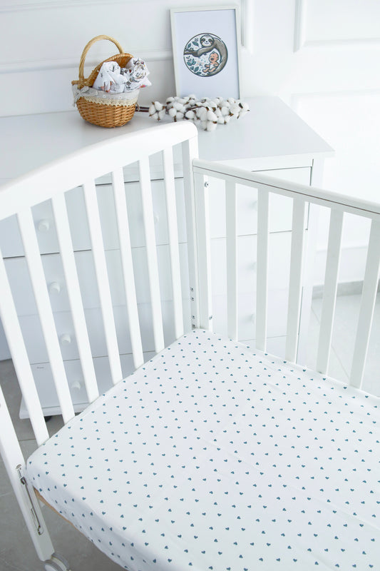 סדין ״לבבות תכלת״