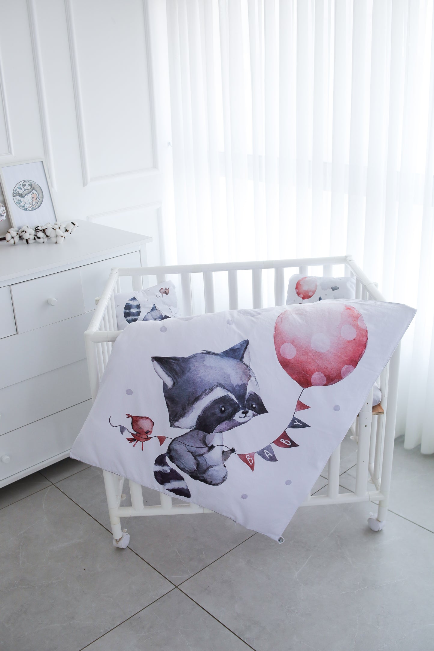 סט מצעים מבד סאטן ראקון