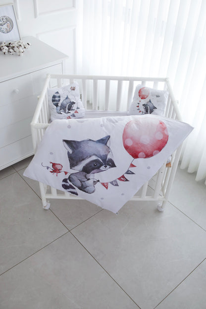 סט מצעים מבד סאטן ראקון