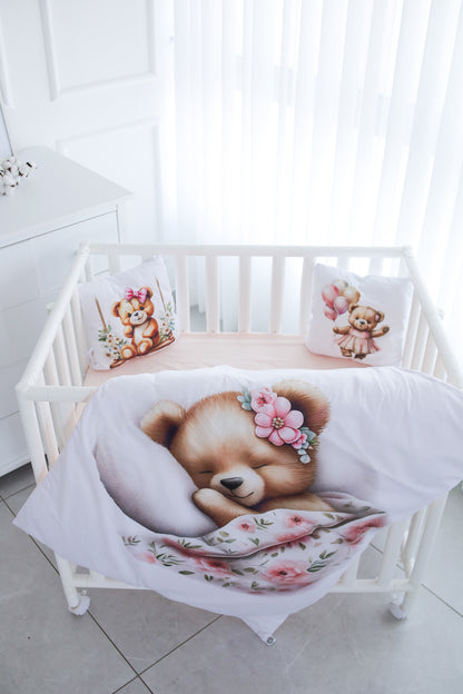 סט מצעים מבד סאטן דוב