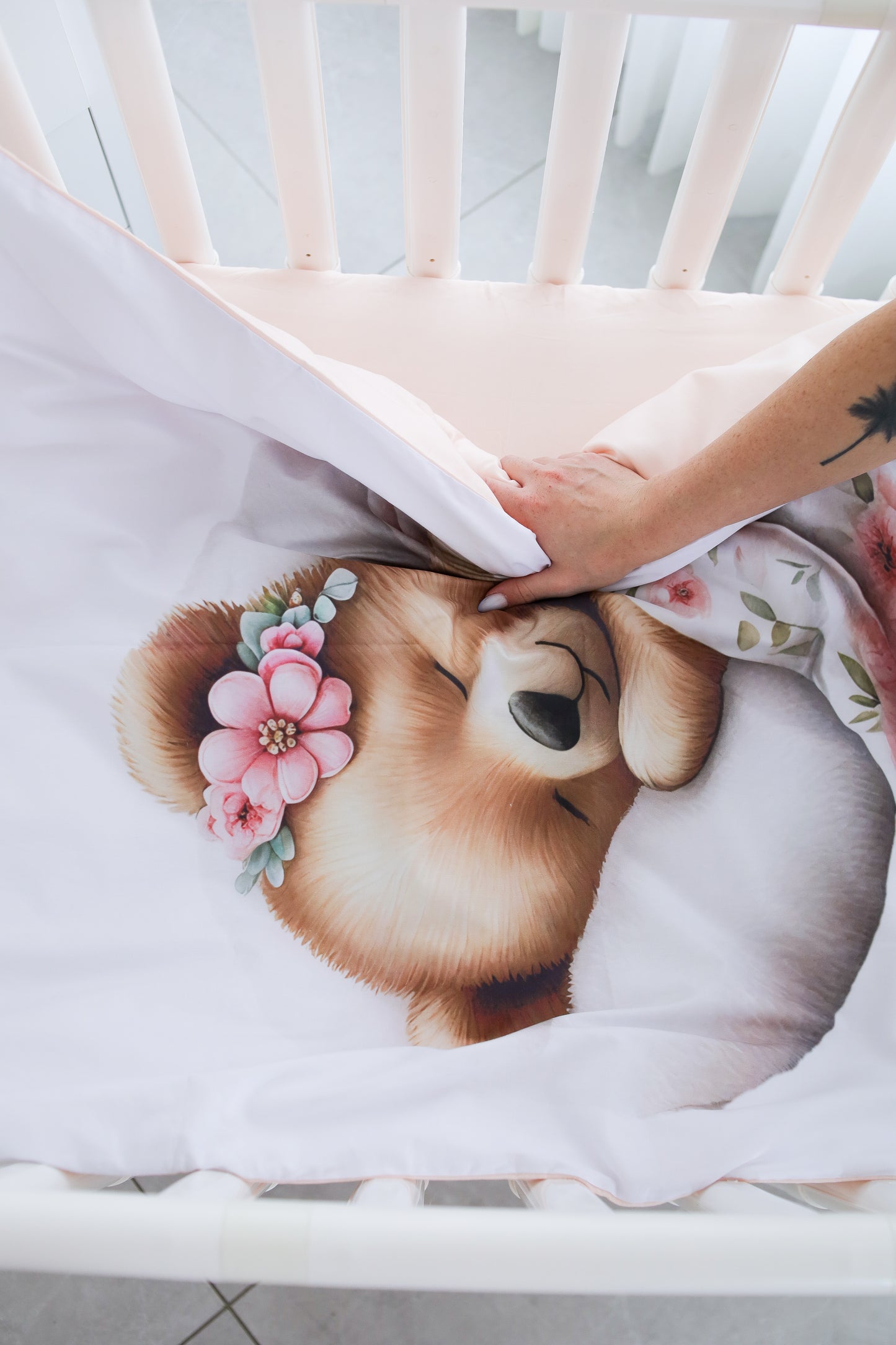 סט מצעים מבד סאטן דוב