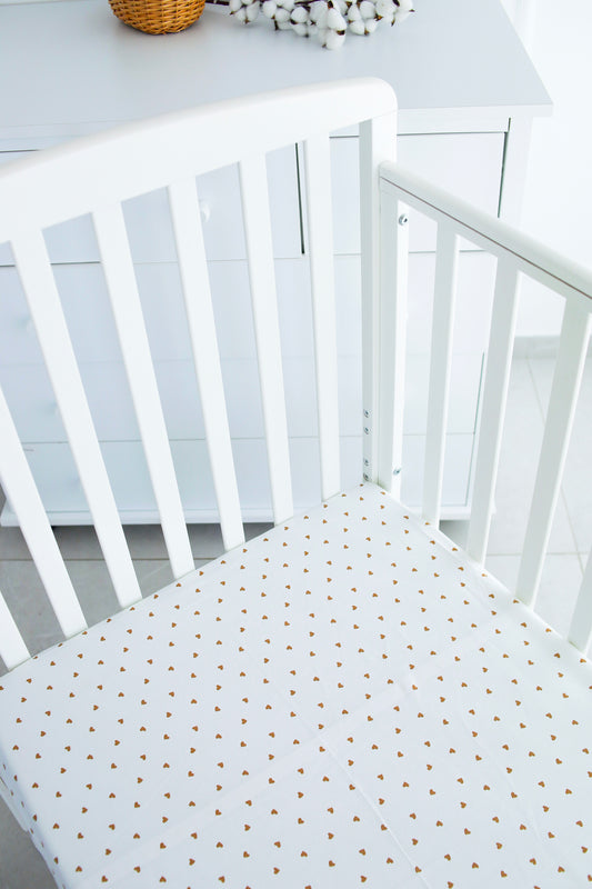 "סדין "לב חום